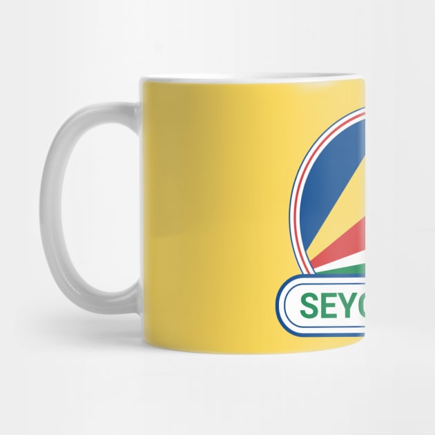 Seychelles Country Badge - Seychelles Flag by Yesteeyear